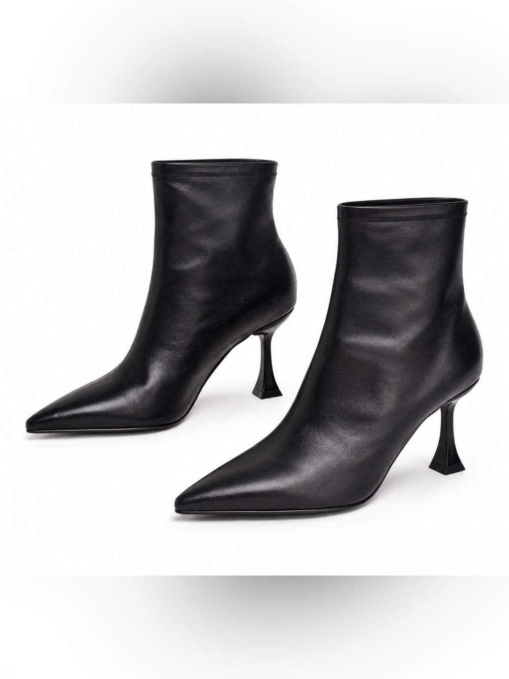 Bibi Lou Black Pointed Ankle Boots